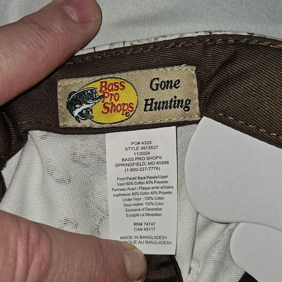 Bass Pro Shops Gone Hunting Tundra Camo Hat - Picture 7 of 8